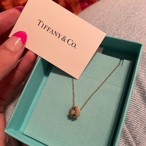 Tiffany And Co. Twist Knot Necklace Silver